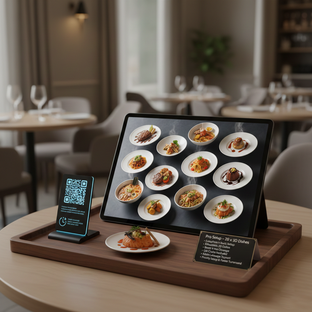 Basic Setup – 10 x 3D Dishes